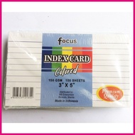 ♕ ☇◑ ❖ Index Card (Colored) Focus  1/2 (5"x 8") , 1/4 (4"x 6"), 1/8 (3" x 5")