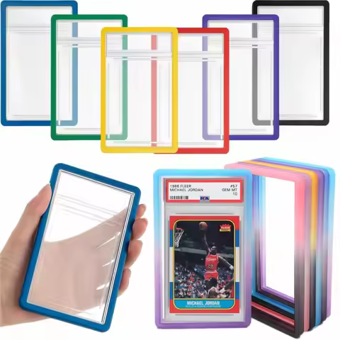 35PT PSA Graded Card Slab Gradient Silicone TPU Bumper Case Guard Protector For Sports Game Pokemon 