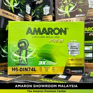 PRO DIN74L (DIN66L) AMARON CAR BATTERY | For VW Passat, Golf, Peugeot 508, Proton X70, Ranger, BMW, 