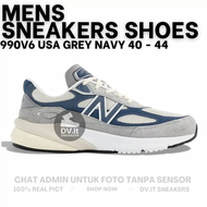 100% BNIB Sepatu Sneakers Lifestyle Pria-new-balance-990V6 990 V6 Grey Blue Navy Size 40-44