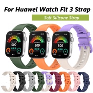 Silicone Strap For Huawei Watch Fit 3 Soft Strap Replacement Wristband For Huawei Watch Fit3 Bracelet Smart Watch Band