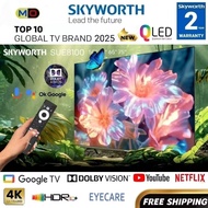 (FREE SHIPPING) SKYWORTH NEW 2025 QLED Google TV 50/55/65/75 INCH SUE8100 Series Android Smart TV Do