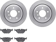 Dynamic Friction Company Rear Brake Rotors with 5000 Euro Ceramic Brake Pads 6602-31159