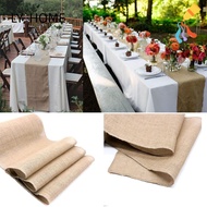 LIAOYING Table Runner For Christmas Burlap Hessian Country Burlap Chair Sashes
