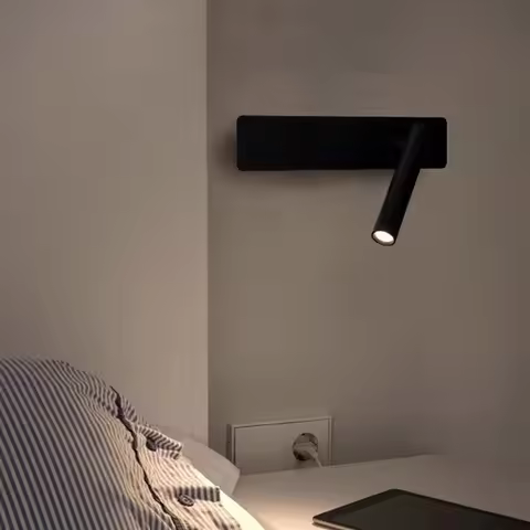 Wall lamp eye protection reading lamp bed lamp ultra-thin modern minimalist hotel bedroom wall lamp 