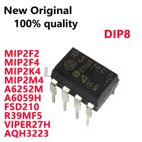 5/PCS New Original MIP2F2 MIP2F4 MIP2K4 MIP2M4 FSD210 R39MF5 VIPER27H AQH3223 A6252M A6059H DIP8 LCD