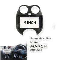 FRAME HEADUNIT 9INCH 9 INCH 9" NISSAN MARCH 2010 - 2013