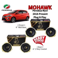 🔥MOHAWK🔥 Perodua Myvi 2018 Oem Plug & Play Speaker 6'' inch (2way 625/ 6'' Bass Mid ) Car Audio Soun