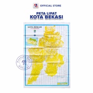 Bekasi City Map Bekasi City Sheet Folding Map/ Surya Gold/ - BB