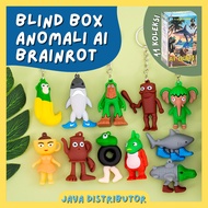 GANTUNGAN BLIND BOX Keychain Anomali AI Brainrot Mystery box random