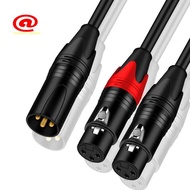 XLR to XLR Y-Splitter Cable Balanced XLR Female to Dual XLR Male Audio Microphone Adapter 2 XLR to X