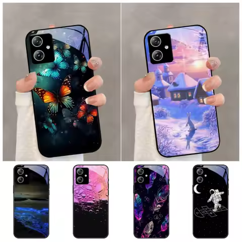 For Moto G55 G45 G54 G64 G75 G84 G85 5G Fashion Design Tempered Glass Phone Cover For Motorola Moto 