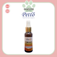 PETTO Nano Gold Wound Spray For Cats, Dogs & Small Animals 50ml