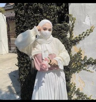 baju atasan wanita model baju wanita terbaru 2025 viral cardigan baju atasan wanita YURA OUTER BALON