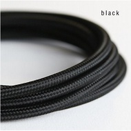 【Must-have】 2 Core Vintage Textile Cable 5m 10m 20m 50m Flexible Color Electric Wire Chandelier Lamp