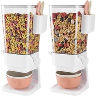 2Packaged Countertop Grain Dispenser with Square Shape Kutleri Spoon Bowl5.5Quart Container with Lid