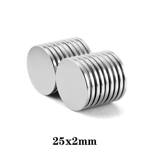 25x2mm Round Powerful Strong Magnetic Magnets For Fridge, DIY, Building, Scientific, Craft, Educatio