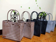 Plastic Bayong Bag - Hard Material - Large W17xL32xH29cm - Square type - Made to order