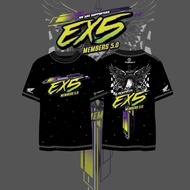 TSHIRT EX5 MEMBERS SUPPORTER Soft, Comfortable, Breathable Short Sleeved T Shirt Lelaki