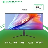 TITAN ARMY 40” IPS WQHD 2K 144Hz 1ms HDR400 92%DCI-P3 Adaptive Sync Ultrawide Gaming Monitor (P40UG)