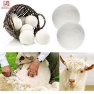 [clarins.sg] Wool Felt Wrinkle Releasing Reusable Laundry Steamy Dryer Ball Washer