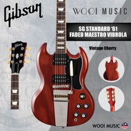 Gibson Original Collection SG Standard '61 Faded Maestro Vibrola Electric Guitar with Hardcase - Vin