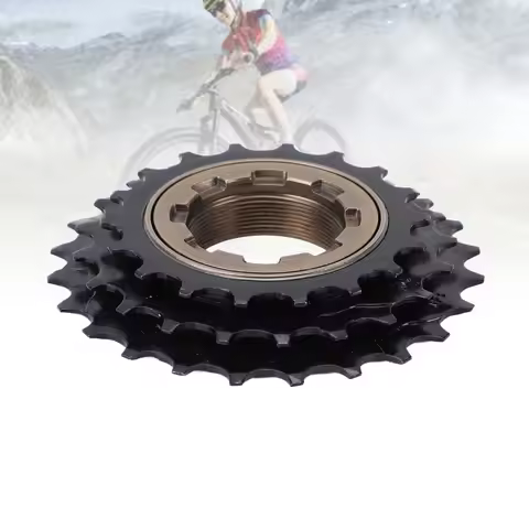 3 Speed Bike Freewheel 18-21-24T Steel Cycling Freewheel Black with English Thread B1 3.75x24T