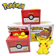 Pokemon Pikachu Coin Piggy Bank with Music Stealing Money Action Toys Electronic Money Saving Box Ki