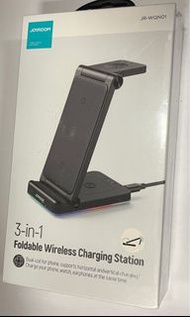 手機耳機手錶 無線叉電座 Joyroom 3 in - 1 Foldable Wireless Charging Station
