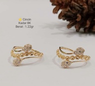 Cincin ubs fashion dewi emas asli kadar 375 8karat