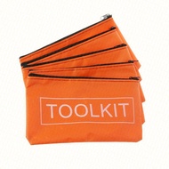 Petrichor 5 Pieces  Storage Bags Storage Organizer Waterproof Oxford Cloth Tool Bag Orange 19 5x10cm