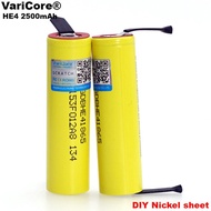 2PCS VariCore For LG Original HE4 2500mAh Li-lon Battery 18650 3.7V Rechargeable batteries 20A， disc