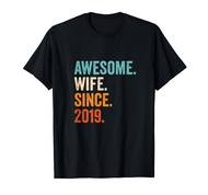 Awesome Wife Since 2019 | 5th wedding anniversary 5 years T-Shirt