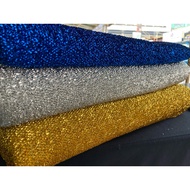 Kain Glitter Fabric Kain Kilat Bulu Alas Meja Backdrop bidang 60” Glitter fabric for craft handmade 