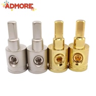 ADMORE Car Speaker Wire Terminal, Pure Copper Gold Silver Car Audio Connector, 0GA 4GA 8GA Wire Redu