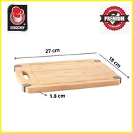 ◴ ☽ ◿ Eurochef Non Slip Bamboo Cutting Board Wooden Food Serving Tray Chopping Board Strong and Dur