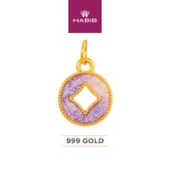 HABIB 999/24K Yellow Gold Pendant 9GP0171/2
