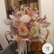 蘿莎花兒 法式浪漫花園永生玫瑰 捧花