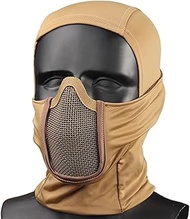 Tactical Airsoft Balaclava Mesh Mask Hood Headwear Ninja Style Mouth Protection for Airsoft Paintbal