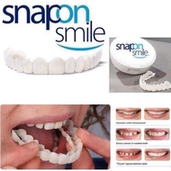 Snap On Smile Gigi Palsu 1 Set Atas Dan Bawah Perfect Smile Menutupi Gigi Ompong Gigi Tidak Rapih - snap on smile original 100% gigi palsu instan atas bawah RB0712.