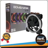 FAN 12CM BOMBARDIR RAVEN LEDRing