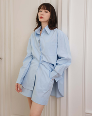 Fablab Originals Copen Shirt Set เสื้อเชิ้ตแขนยาวผู้หญิง ใส่สบายทุกวัน ชุดเซ็ตเสื้อเชิ้ต