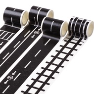 Children Cartoon diy Road Track Track Traffic Washi Tape Railway Road Tape Self-Adhesive Train Curve