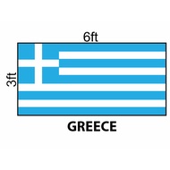 Greece Flag 3x6ft, Bendera Greece 3x6ft, Polyester