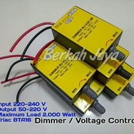 ✅ Dimmer 2000 Watt 2000Watt BTA 16 BTA16 AC 220 Volt