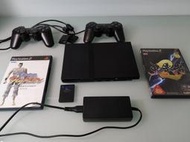 PS2 薄型改機 記憶卡 震動手把 (不要遊戲可折300)