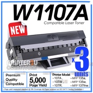 3x Premium Toner W1107X Compatible to H* W1107A 107A H*107A for H* 107A 107W MFP 135a 135w 137fnw H*