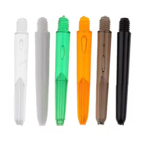30 Pcs 35mm 2BA Thread Plastic Nylon Soft Tip Darts Shafts Colorful Darts Stems Thread Diameter 4.5m