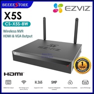 NVR EZVIZ CS-X5S-8W 8 CHANNEL H.265 Wireless NVR X5S Smart WiFi IP Camera CCTV Up to 5MP