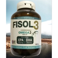 FISOL 3 - OMEGA 3 Fish Oil (100 Capsule)